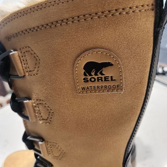 Sorel Tivoli IV Waterproof Winter Boots Faux Fur Suede Tan Size 6 New - Picture 12 of 14